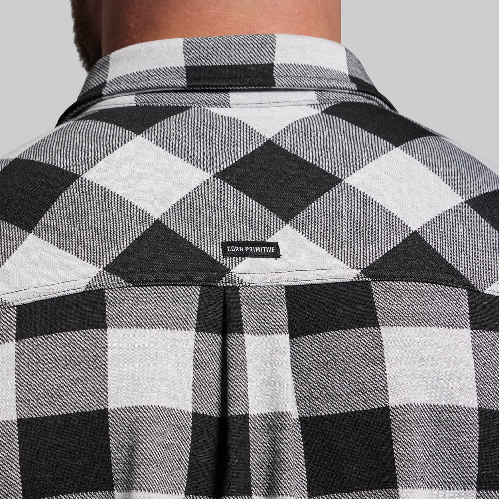 Woodsman Stretchy Flannel (White/Black)