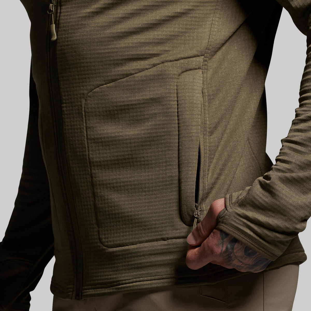 Quiver Full Zip Hoodie 2.0 (OD Green)