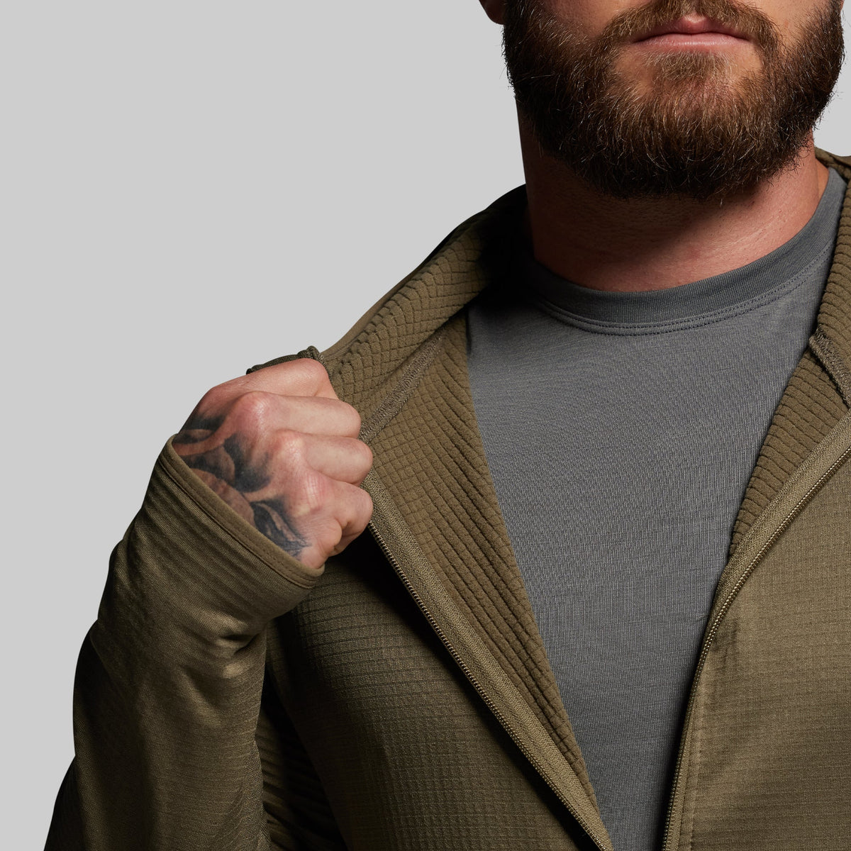Quiver Full Zip Hoodie 2.0 (OD Green)
