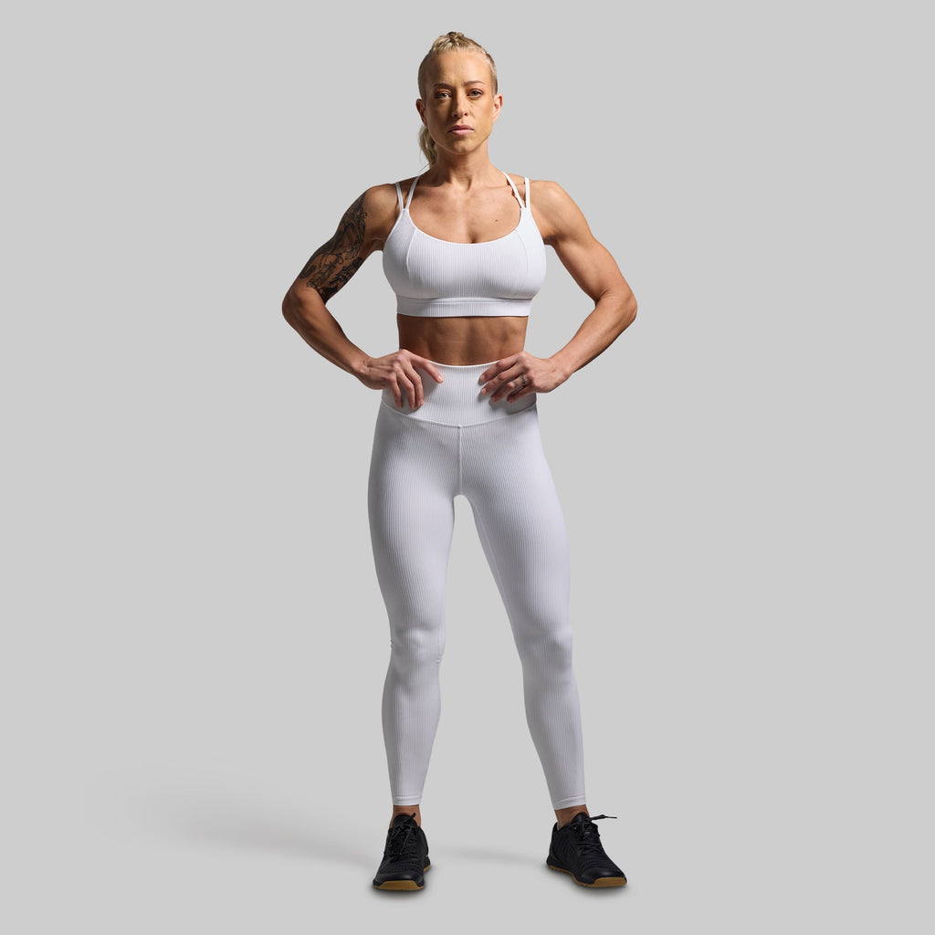 Lotus Sports Bra (White)