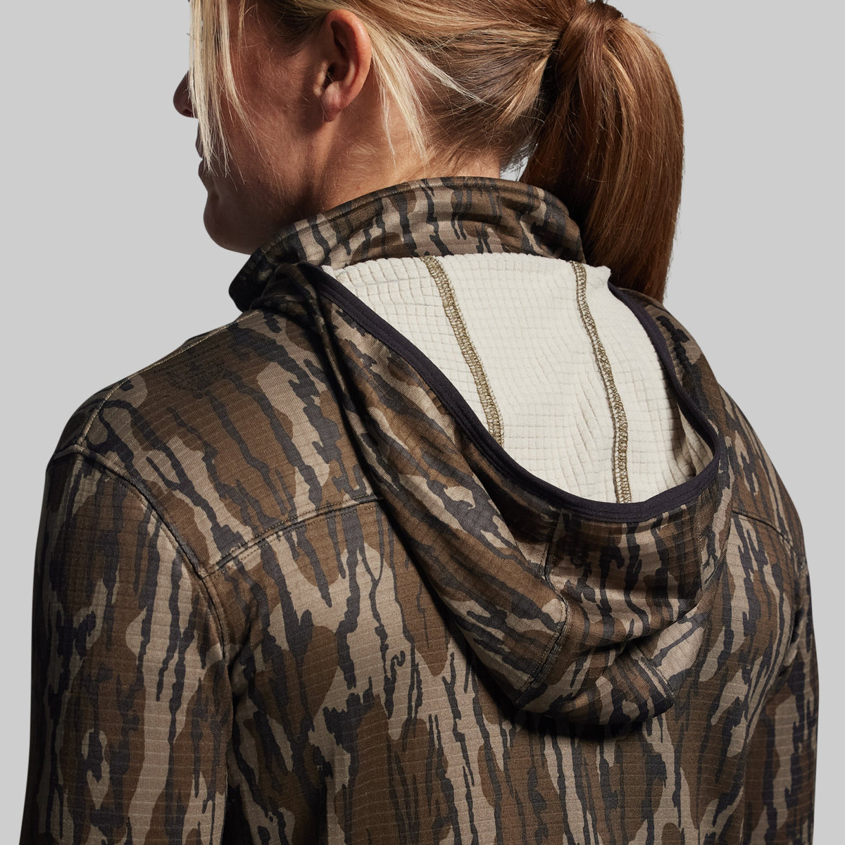 Women's Quiver Half Zip Hoodie 2.0 (Mossy Oak® Original Bottomland®)