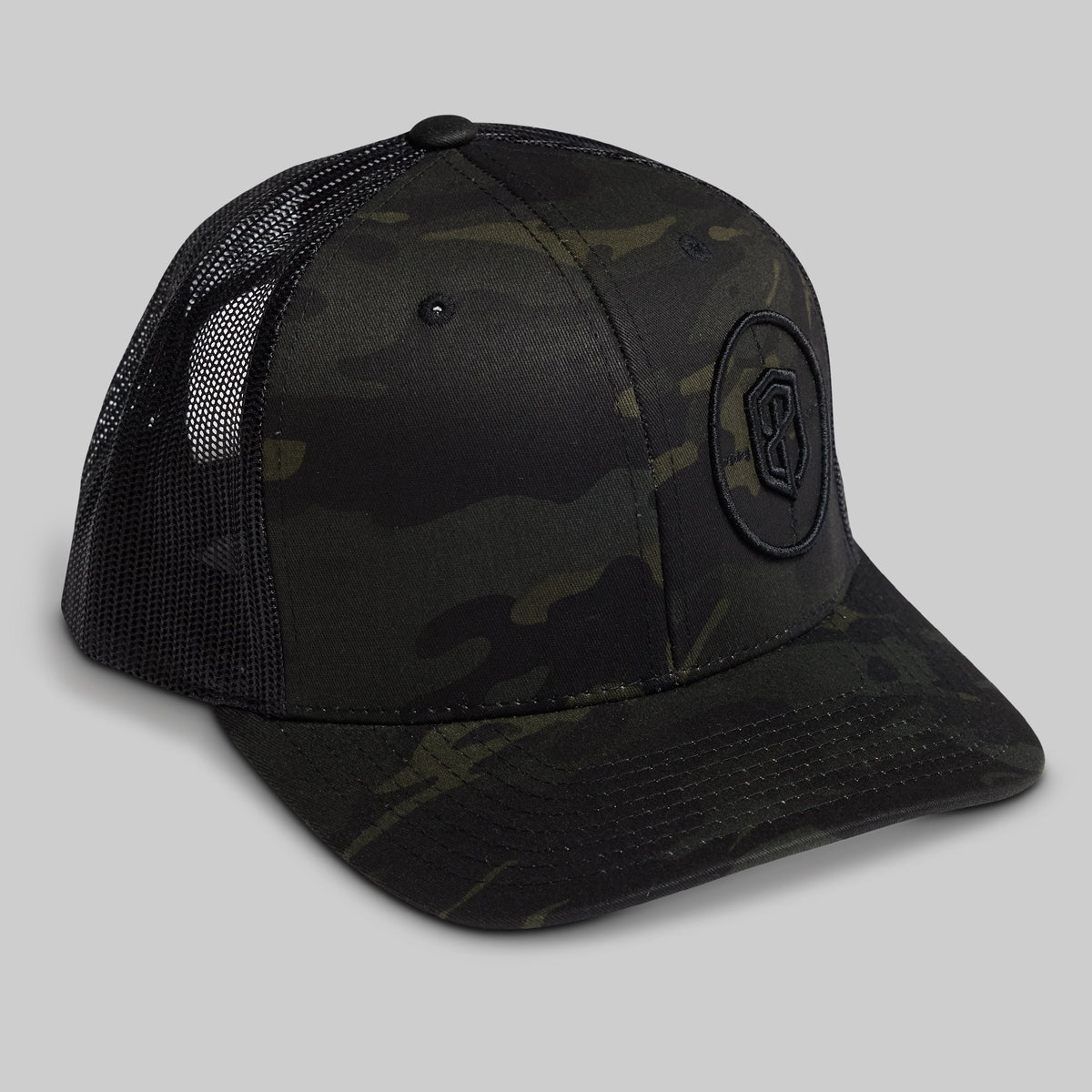 Tactical Trucker Hat (Black Multicam)