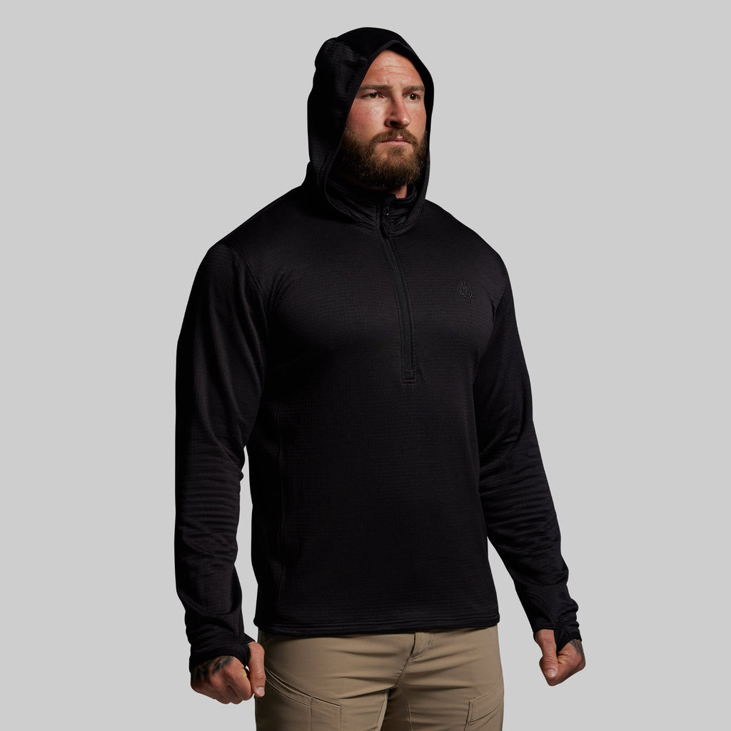 Quiver Half Zip Hoodie 2.0 (Black)
