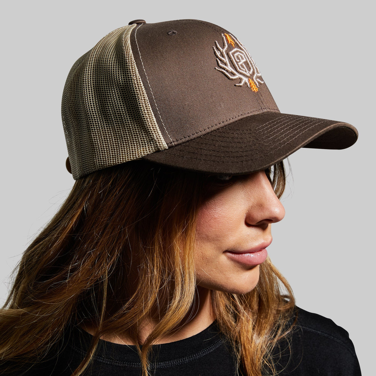 Outdoor Trucker Hat (Brown with Tan Mesh)