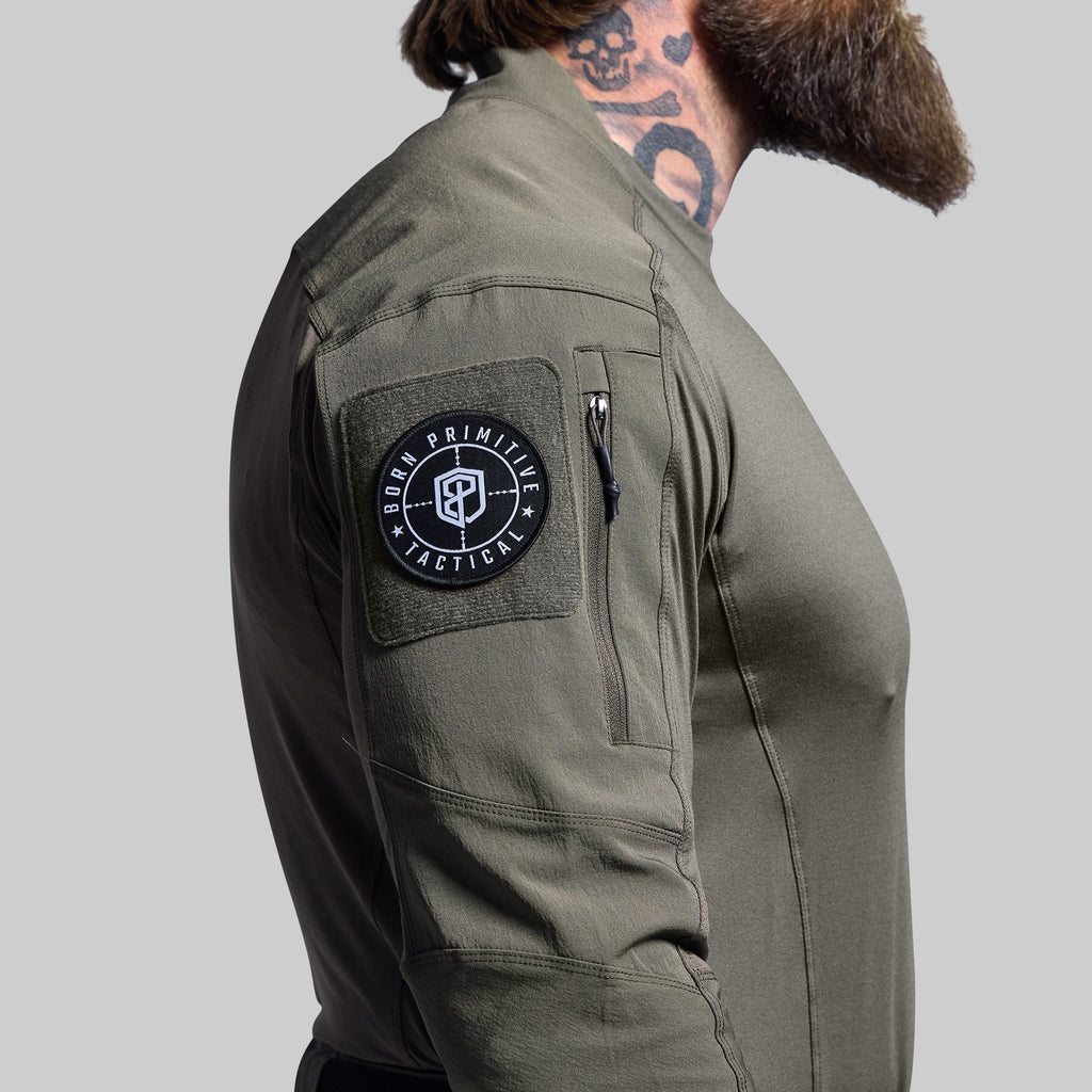Long Sleeve Op Top (Ranger Green)