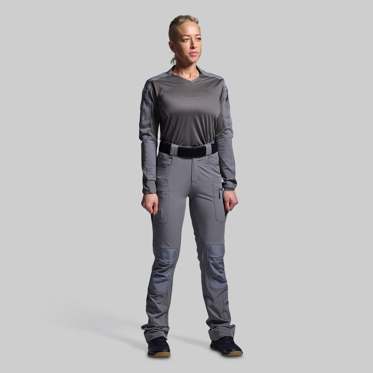 Women's Long Sleeve Op Top Pro (Wolf Grey)