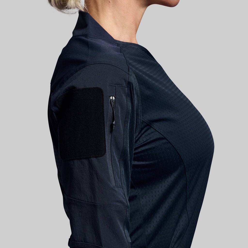 Women's Long Sleeve Op Top Pro (Police Blue)