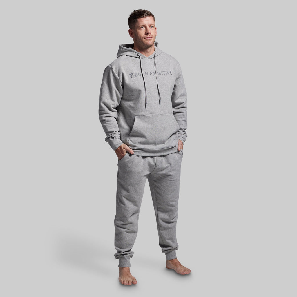 BP Classic Men's Unmatched Hoodie (Heather Grey)