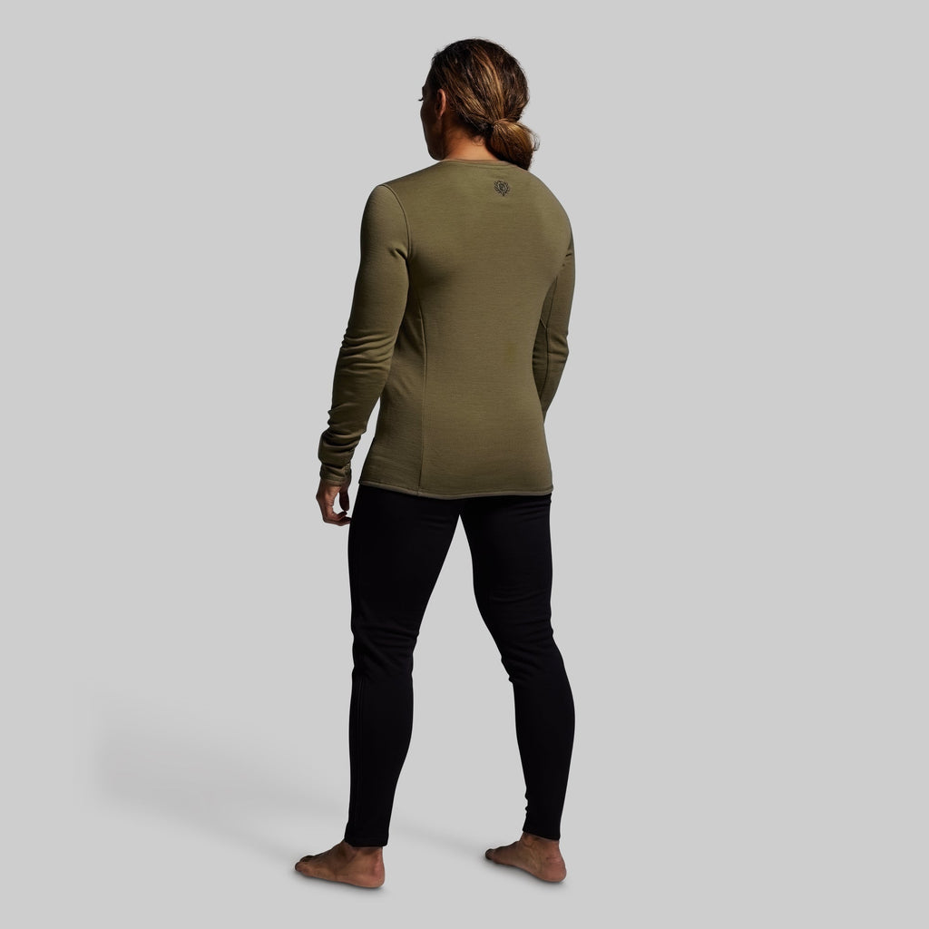 Women's Ridgeline Merino Thermal Top 165 (OD Green)