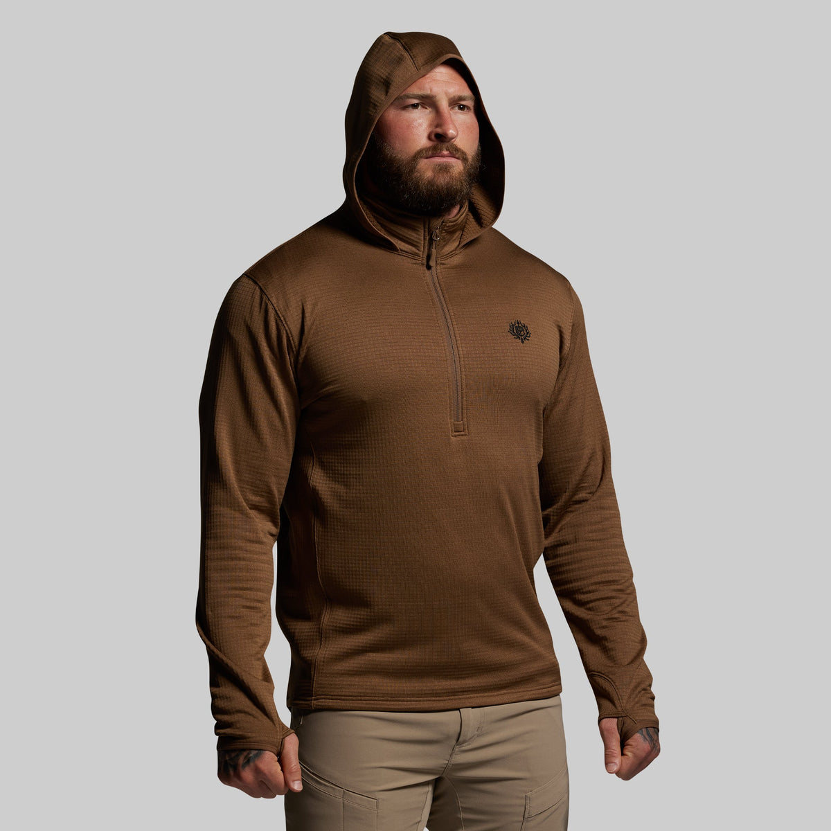Quiver Half Zip Hoodie 2.0 (Coyote Brown)