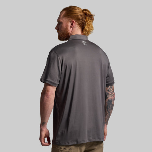 Athleisure Polo (Gunmetal)
