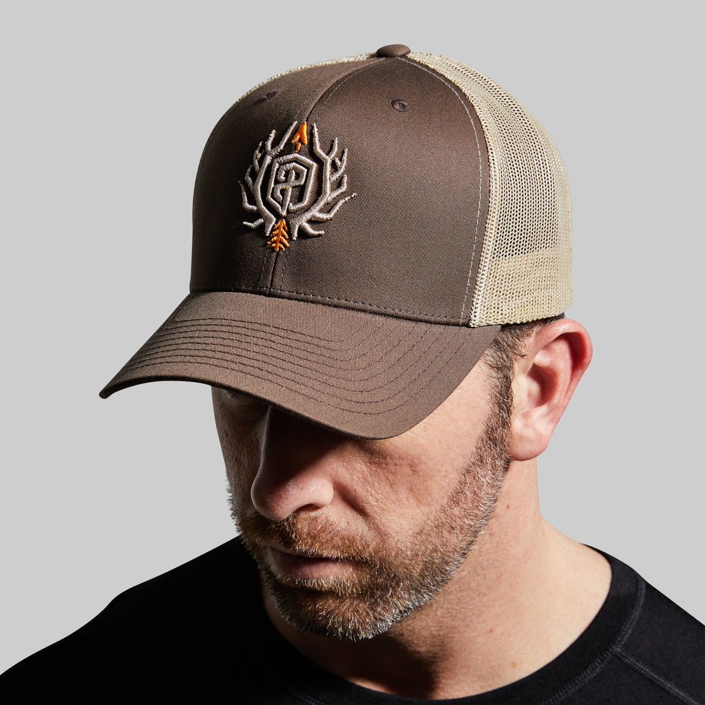 Outdoor Trucker Hat (Brown with Tan Mesh)