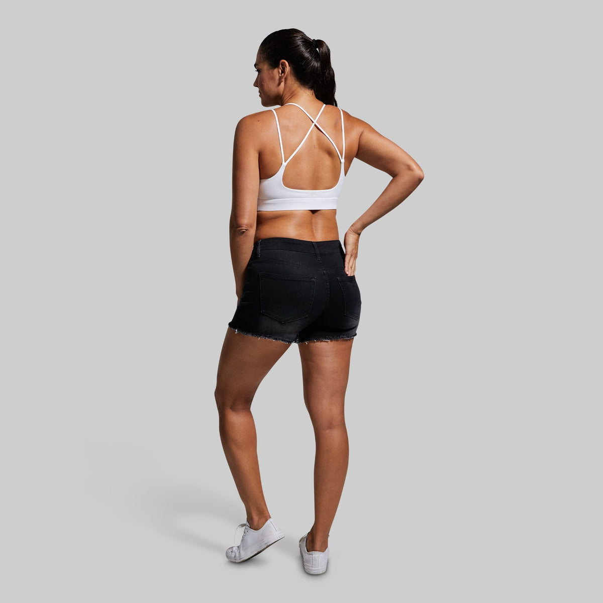 FLEX Stretchy Jean Short (Black)