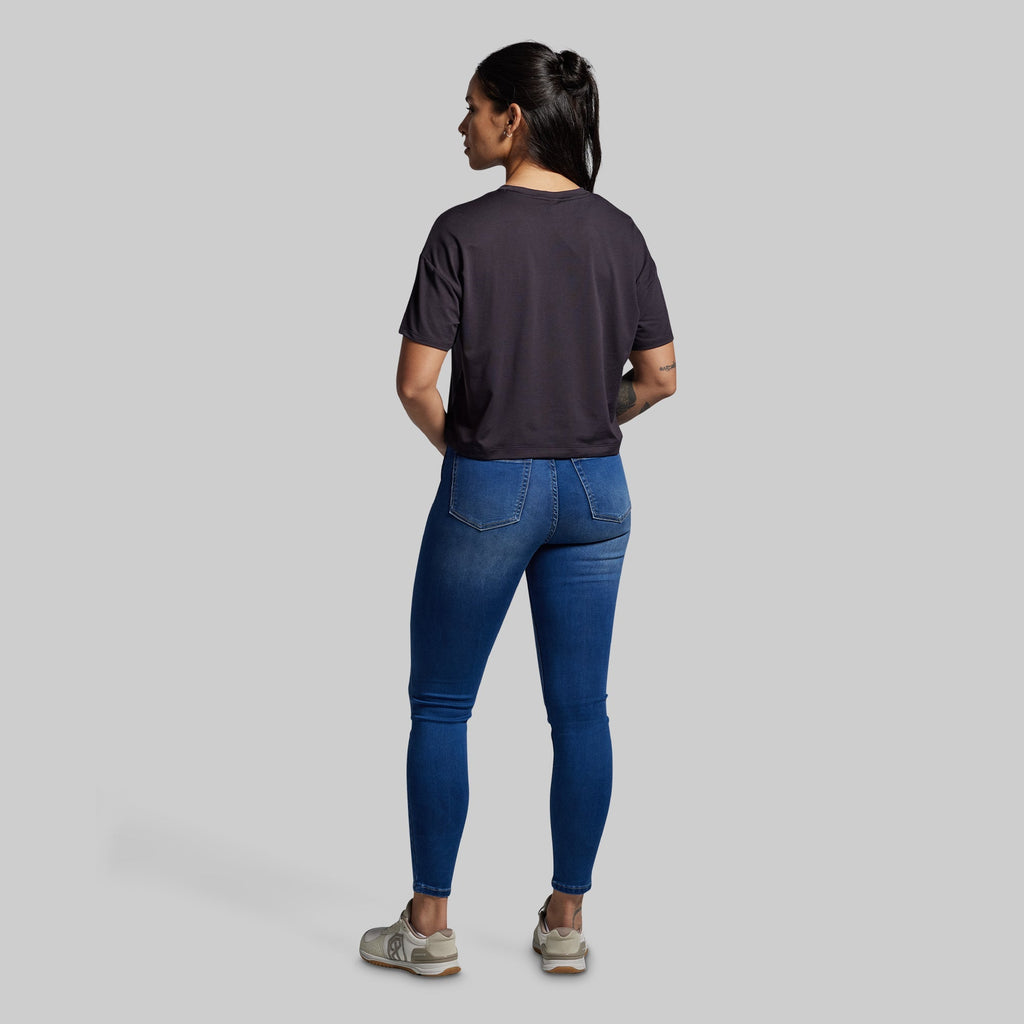 BP Premium Basic Crop Tee (Black)
