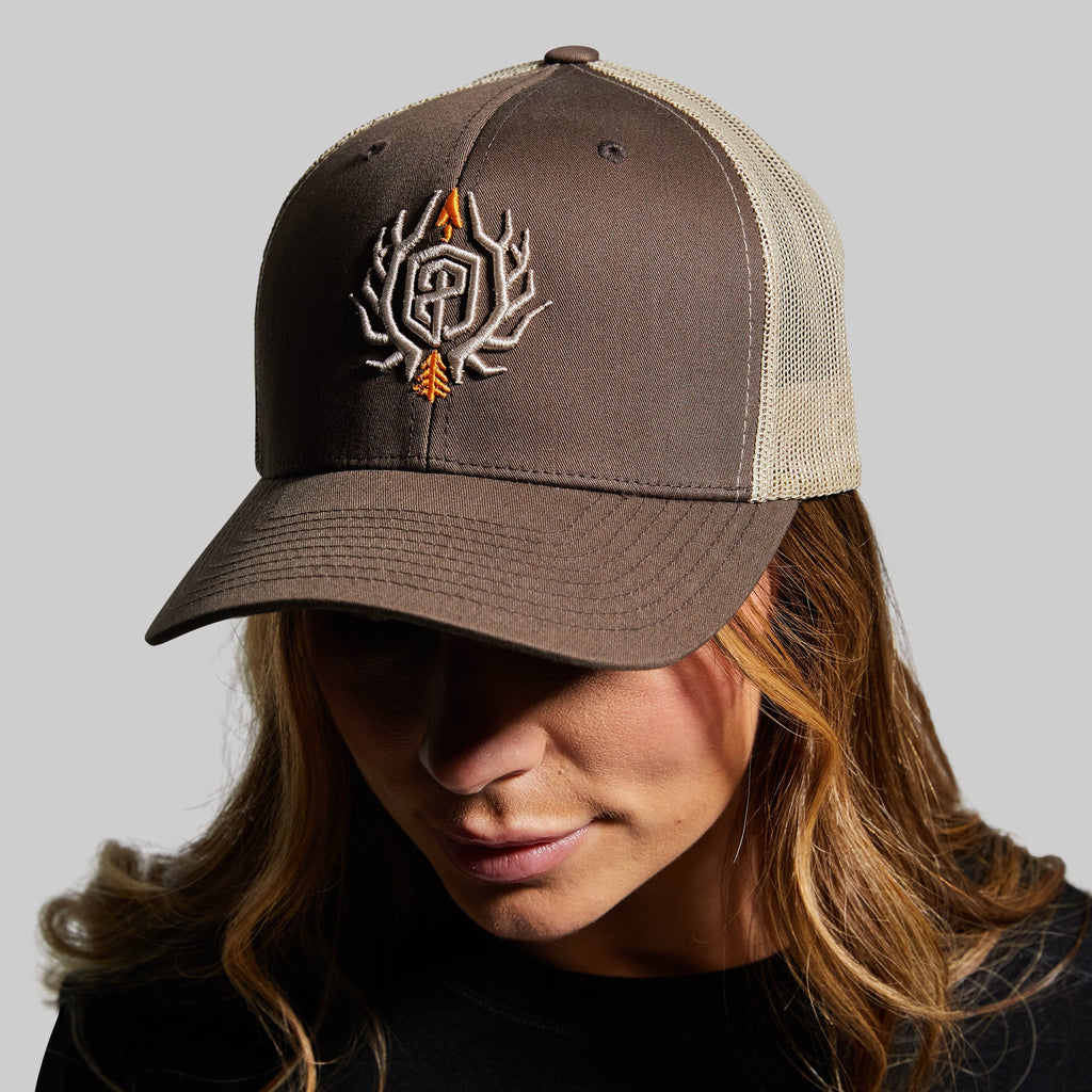 Outdoor Trucker Hat (Brown with Tan Mesh)