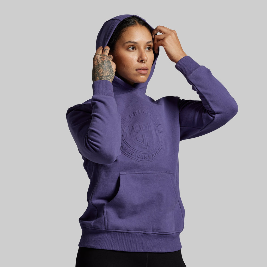 American Original Embossed Women's Unmatched Hoodie (Deep Sky)