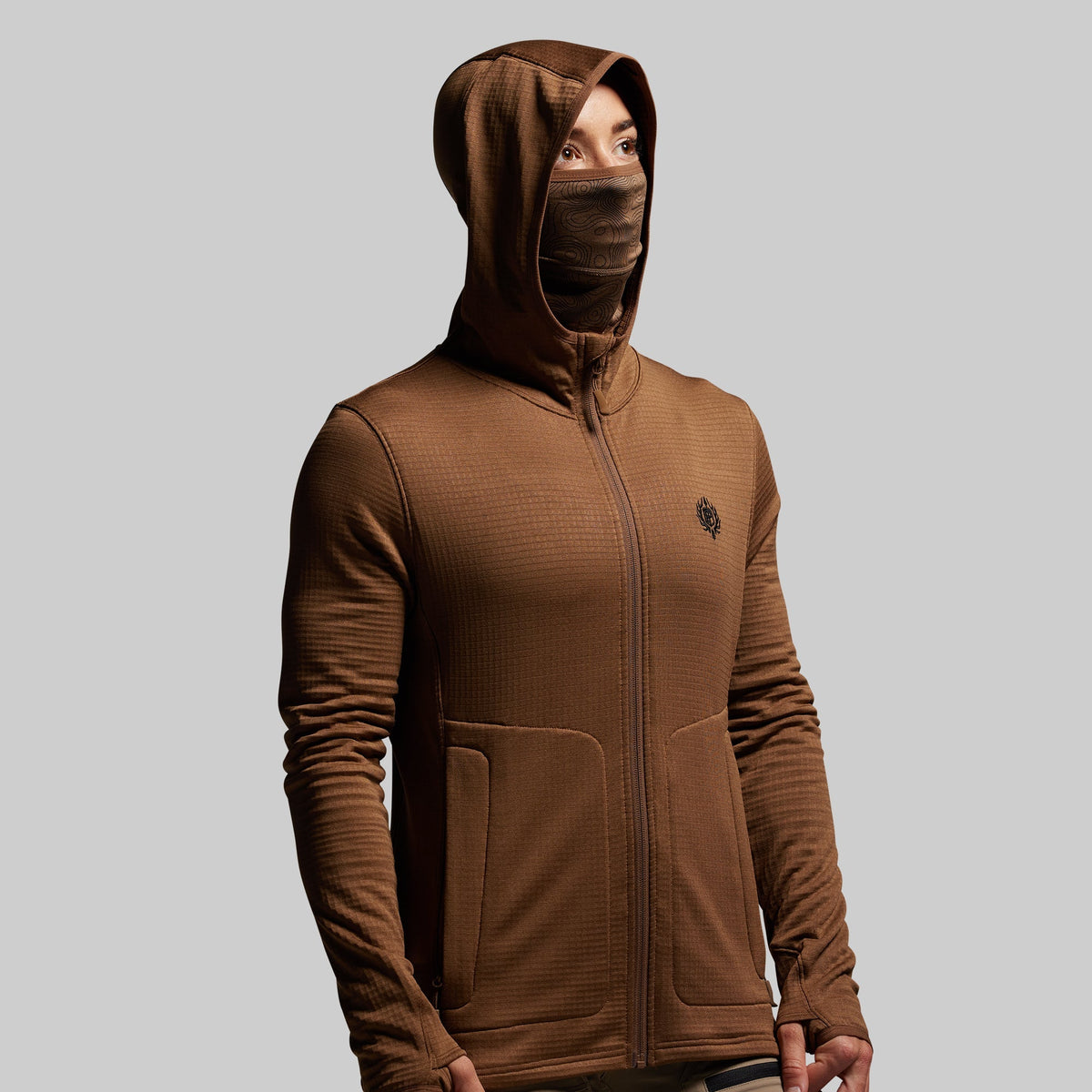 Women's Quiver Full Zip Hoodie 2.0 (Coyote Brown)