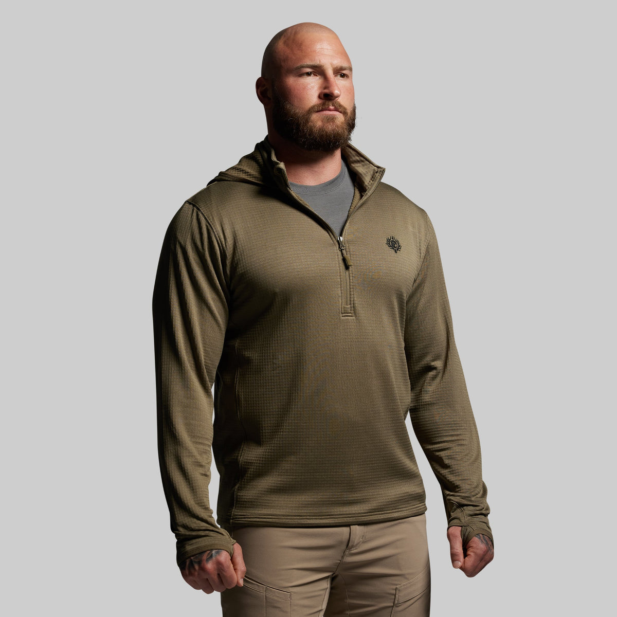 Quiver Half Zip Hoodie 2.0 (OD Green)