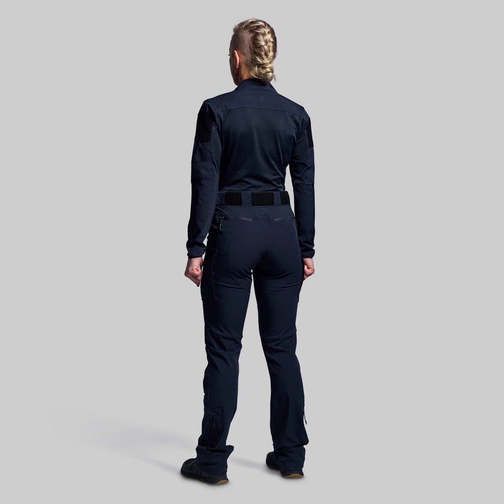 Women's Long Sleeve Op Top Pro (Police Blue)