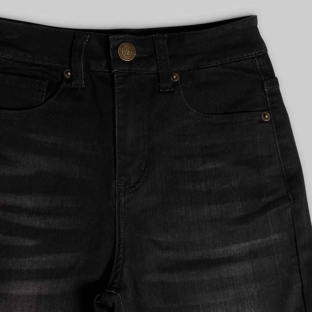 FLEX Stretchy Mid-Rise Skinny Jean (Black)