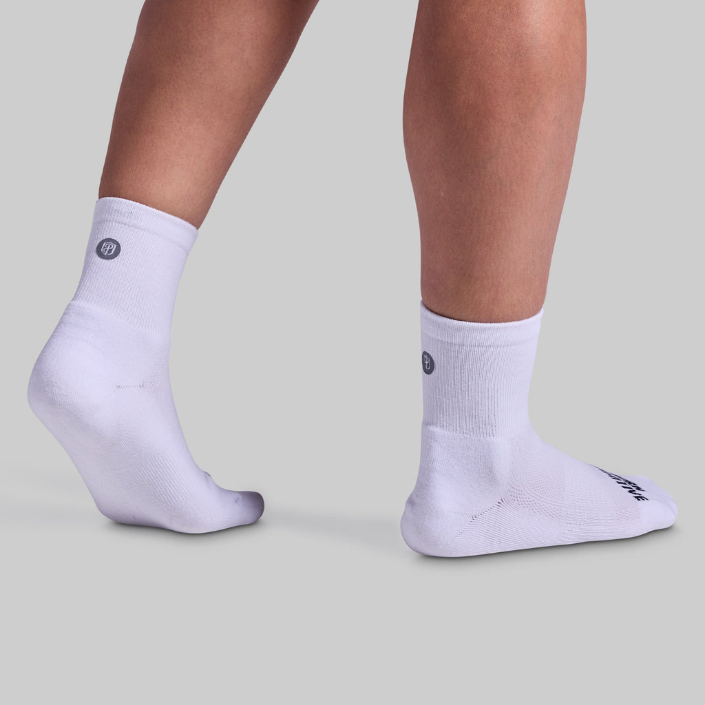 Performance Half Crew Sock (White)