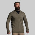 Ridgeline Merino Half Zip Hoodie 165 (OD Green)