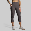 All or Nothing Capri w/ Pockets (Dark Grey)