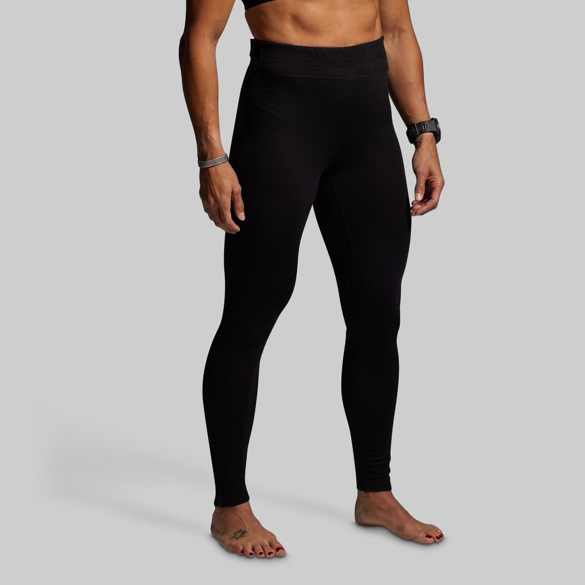 Women's Ridgeline Merino Full Zip Bottom 165 (Black)