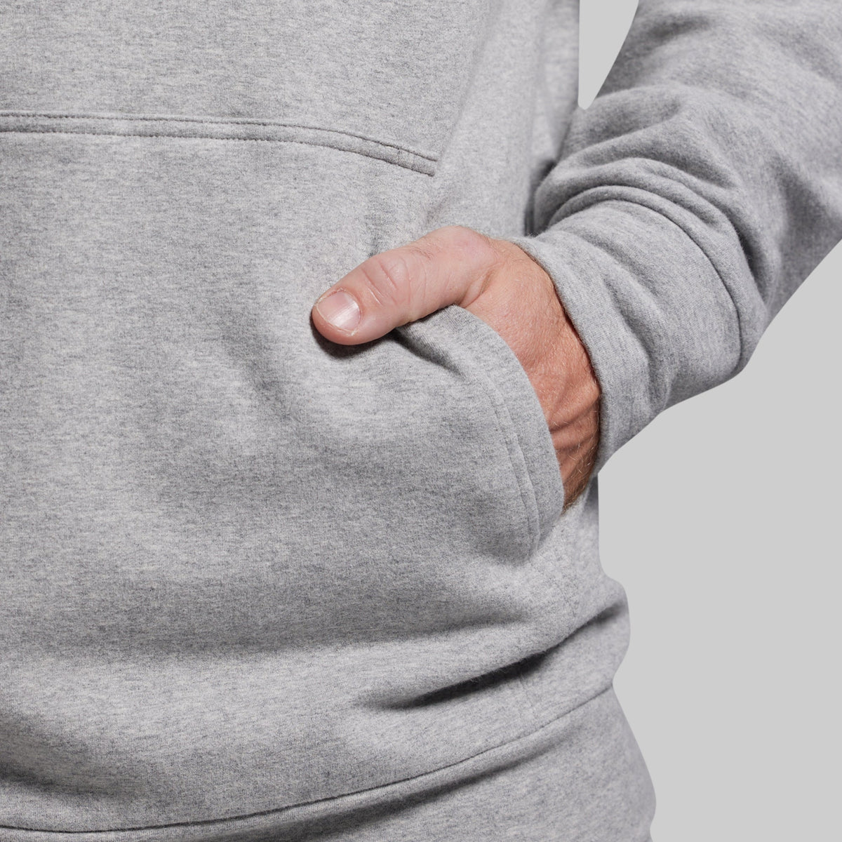 BP Classic Men's Unmatched Hoodie (Heather Grey)