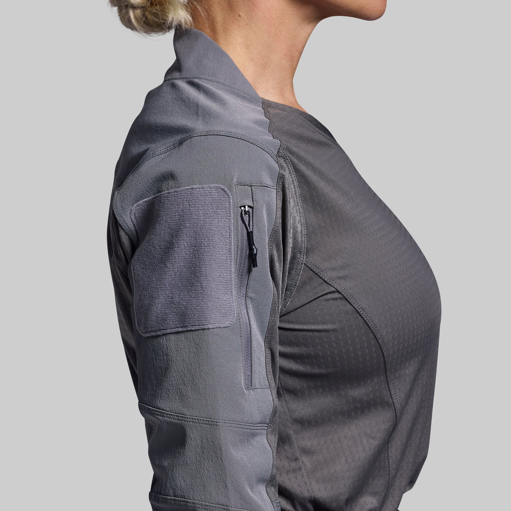 Women's Long Sleeve Op Top Pro (Wolf Grey)