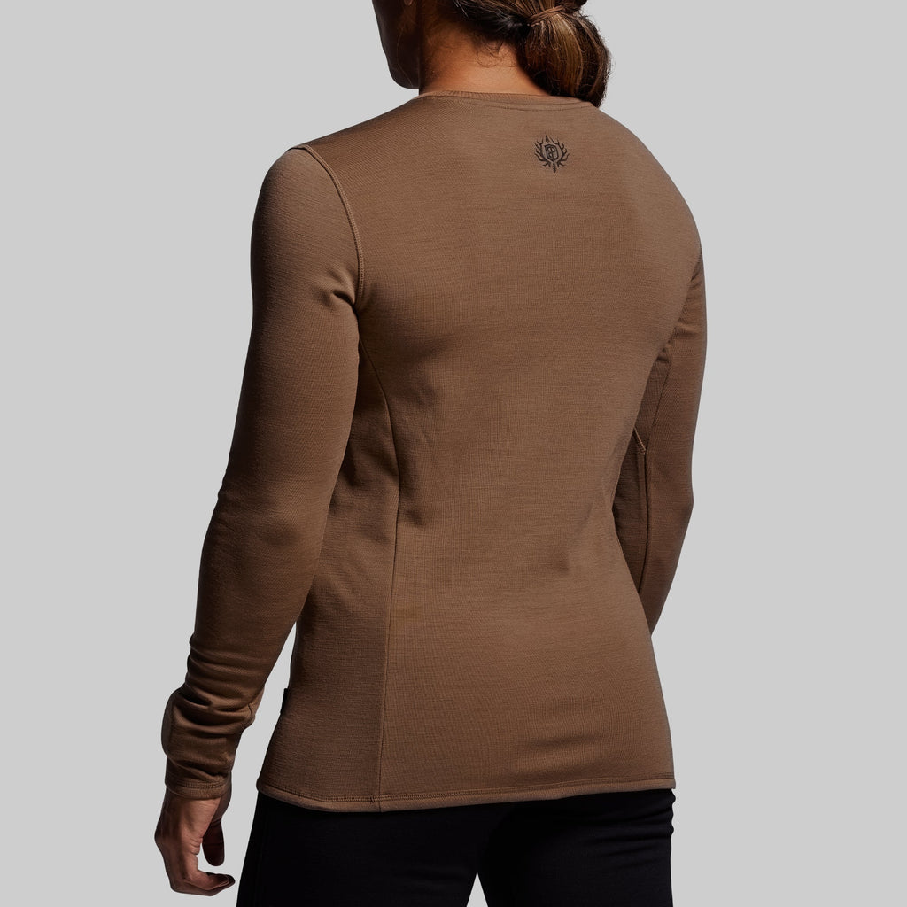 Women's Ridgeline Merino Thermal Top 165 (Coyote Brown)
