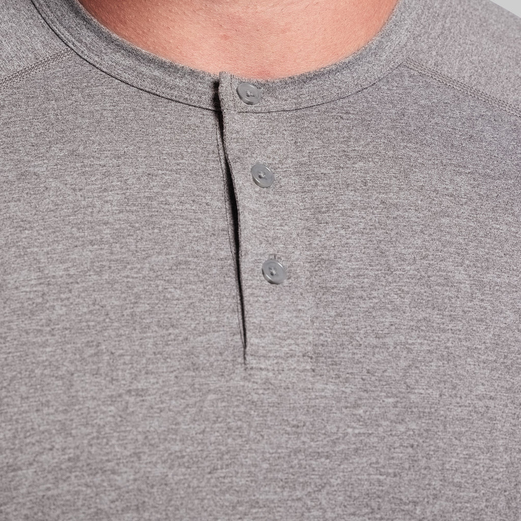 BP Premium Basic Henley (Heather Grey)