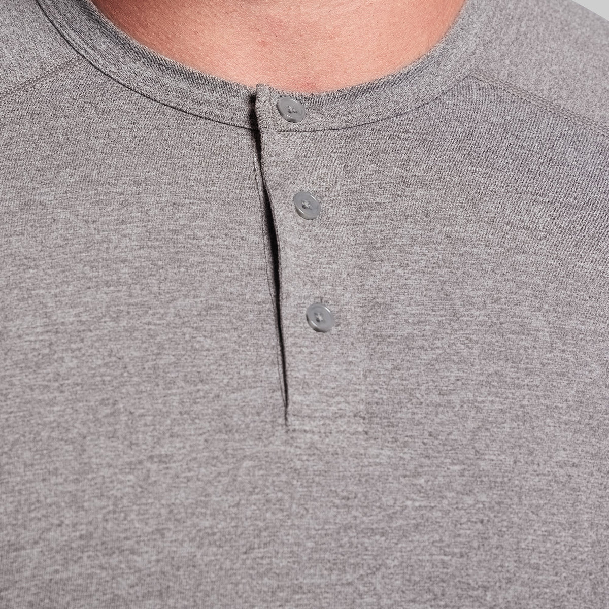 BP Premium Basic Henley (Heather Grey)