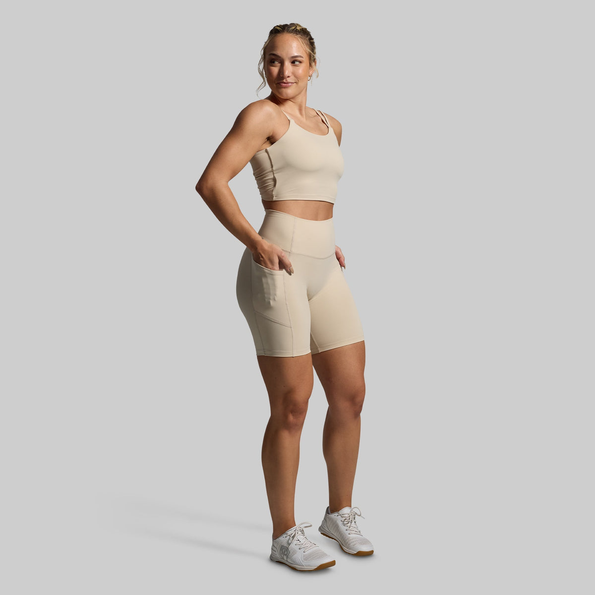 Don't Get It Twisted Sports Bra (Oatmeal)