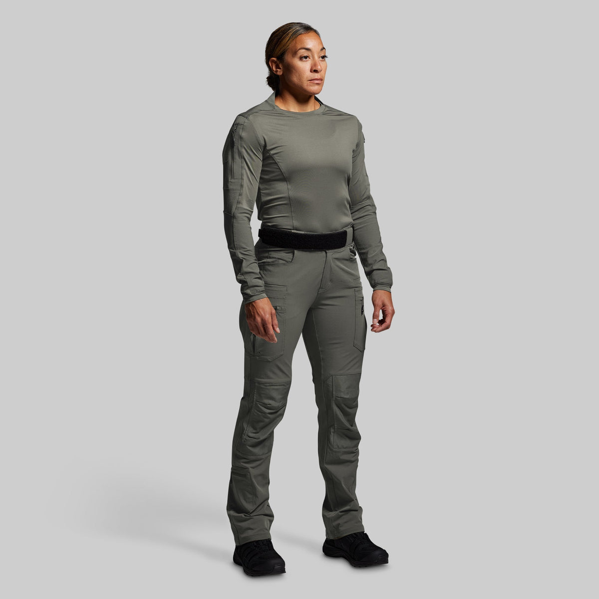 Women's Long Sleeve Op Top (Ranger Green)