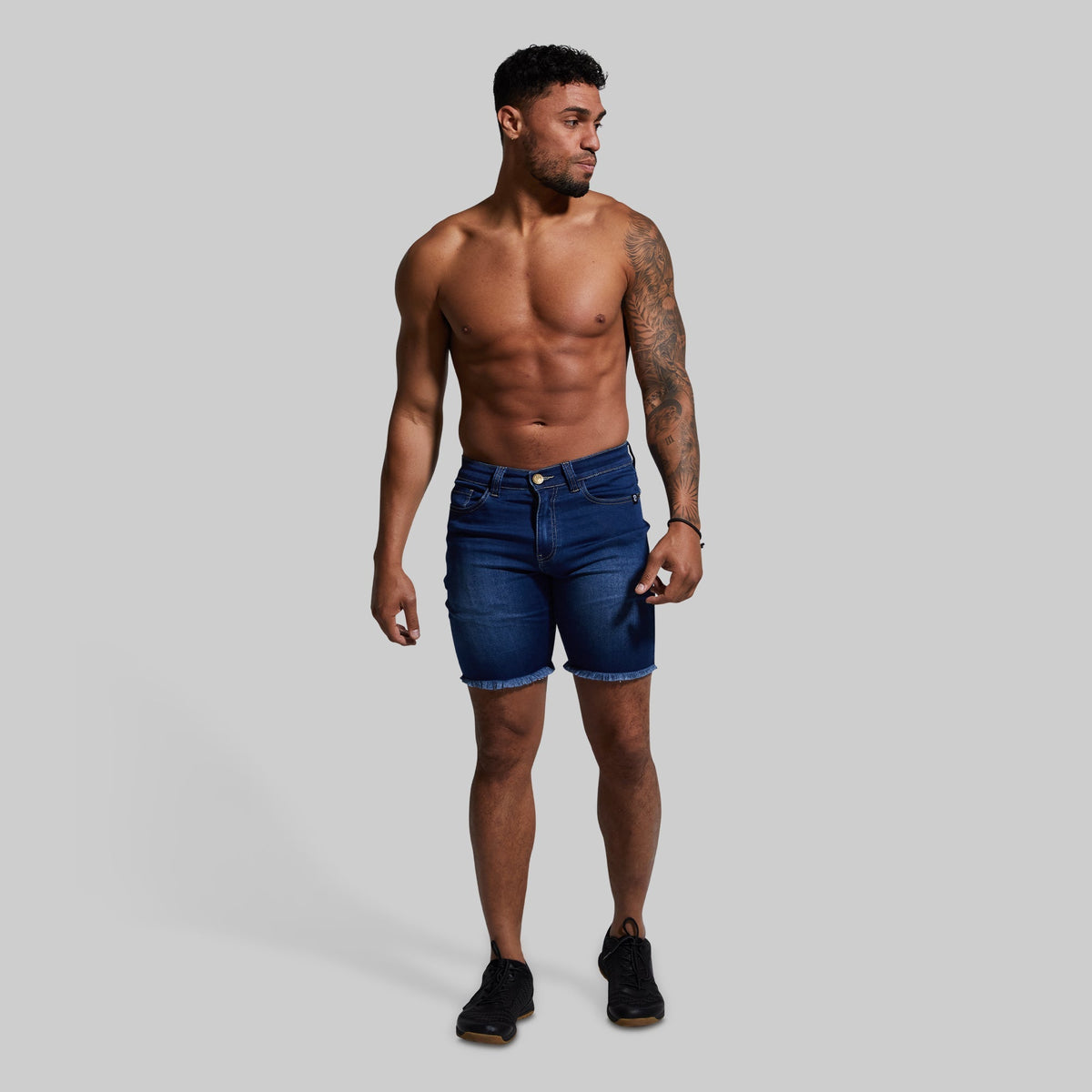 FLEX Stretchy Jort 7" (Dark Wash)