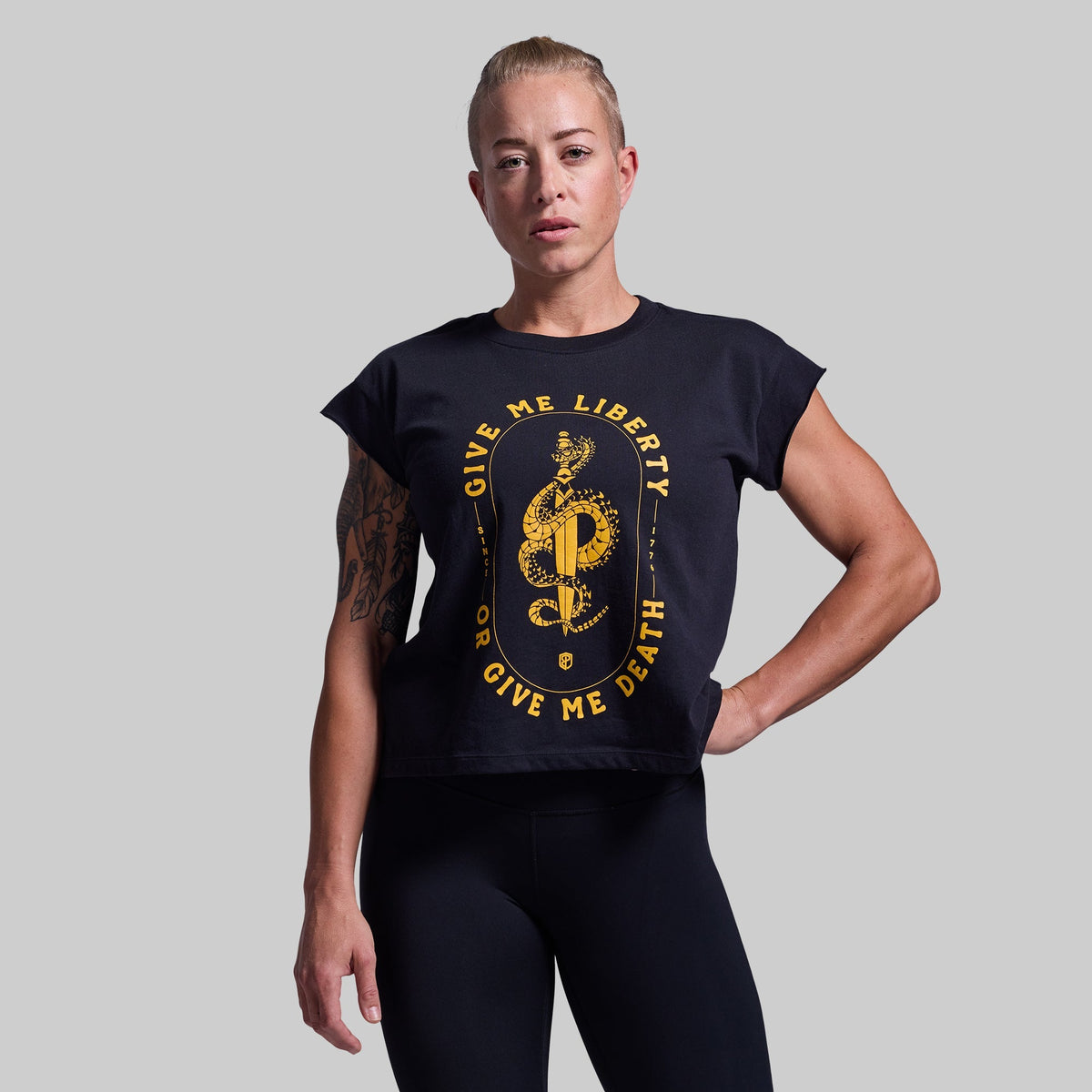 Give Me Liberty Muscle Tee (Black)