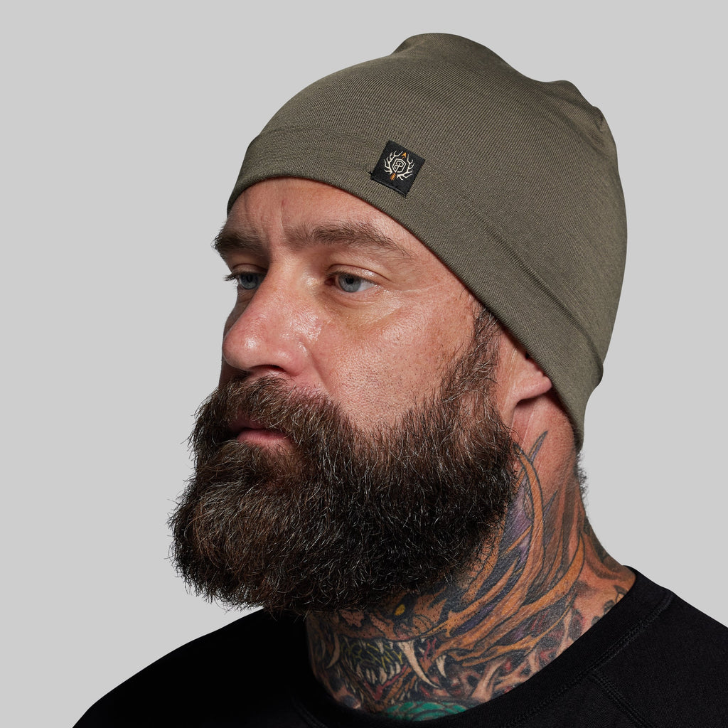 Ridgeline Merino Beanie 165 (OD Green)