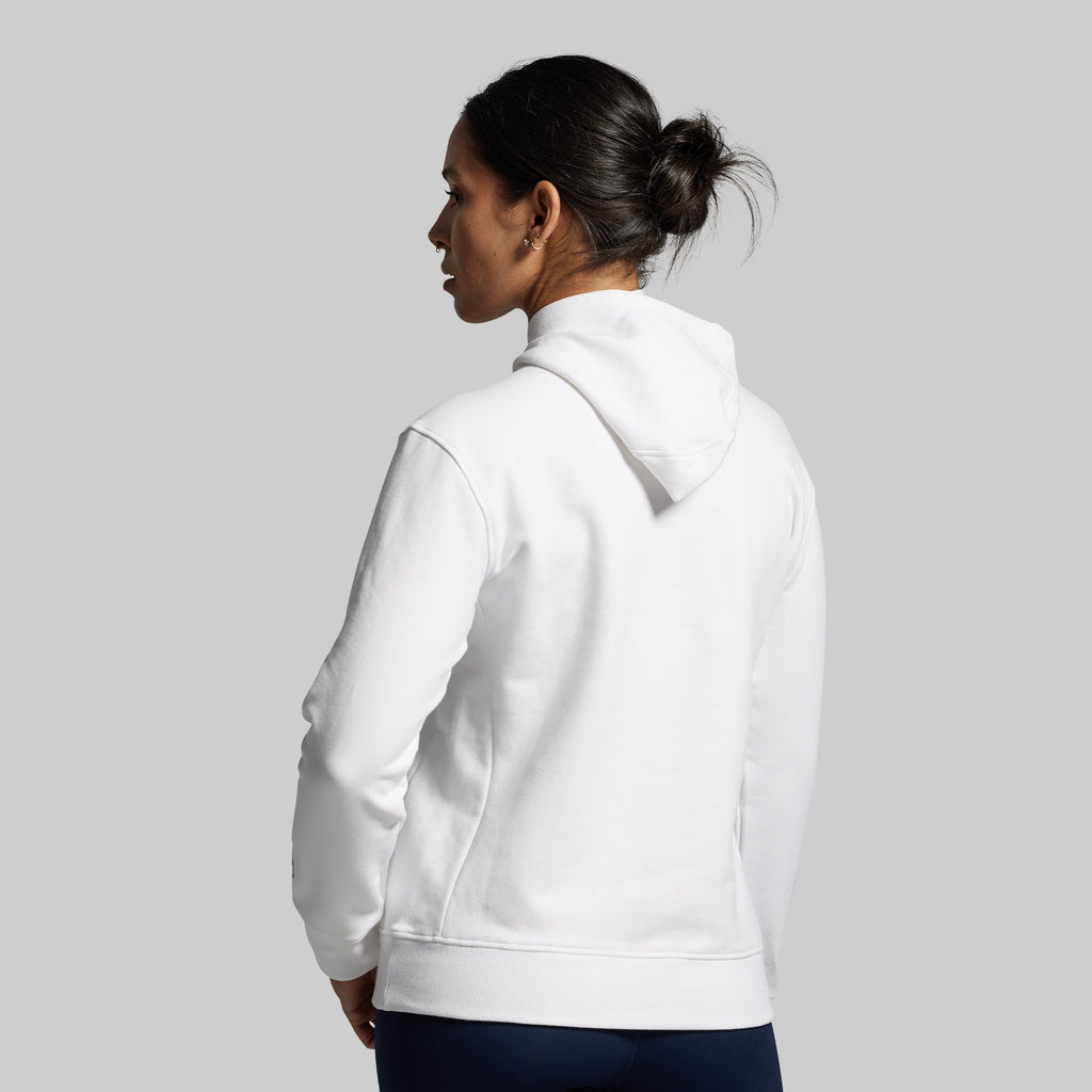 BP Flag Women's Unmatched Hoodie (White)