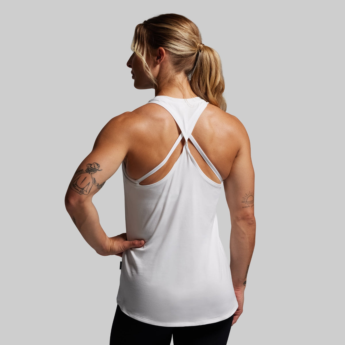 BP Premium Basic Twist Tank (White)