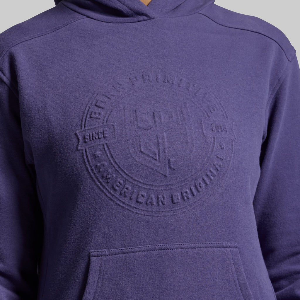 American Original Embossed Women's Unmatched Hoodie (Deep Sky)