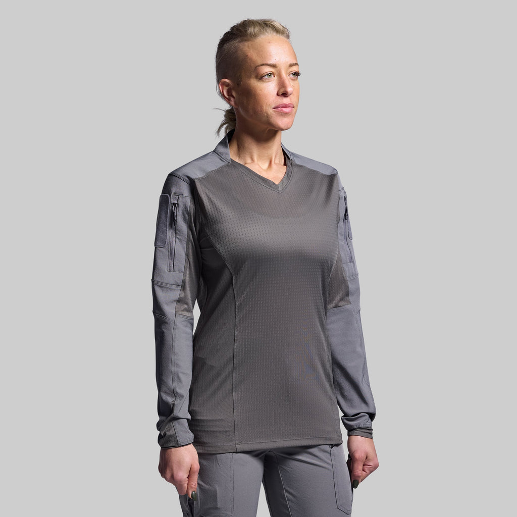 Women's Long Sleeve Op Top Pro (Wolf Grey)