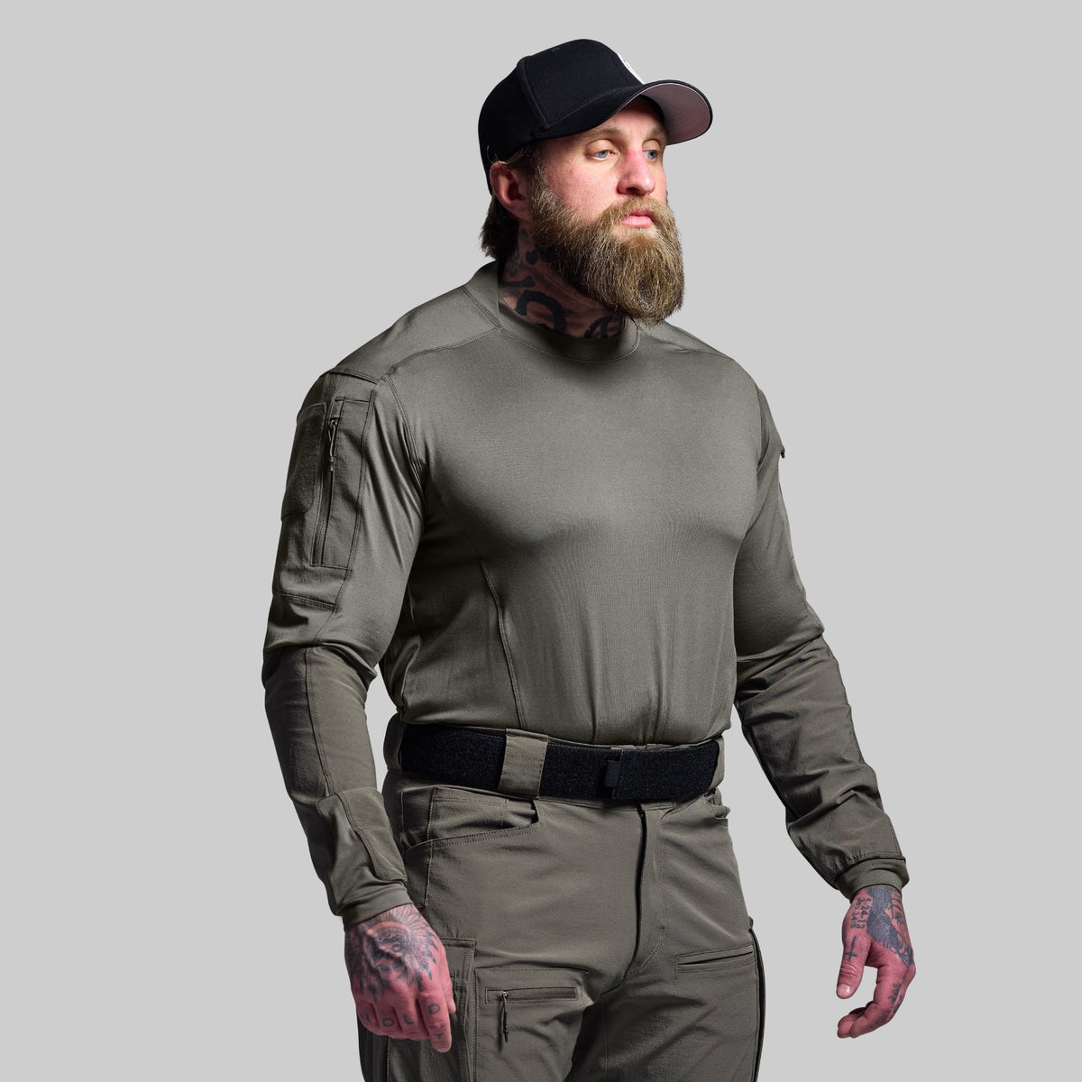 Long Sleeve Op Top (Ranger Green)